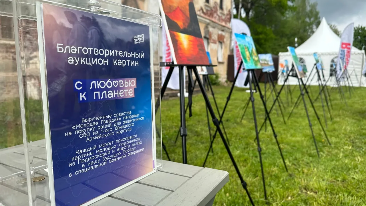 Подмосковная «Молодая Гвардия» дала старт благотворительному аукциону по продаже картин