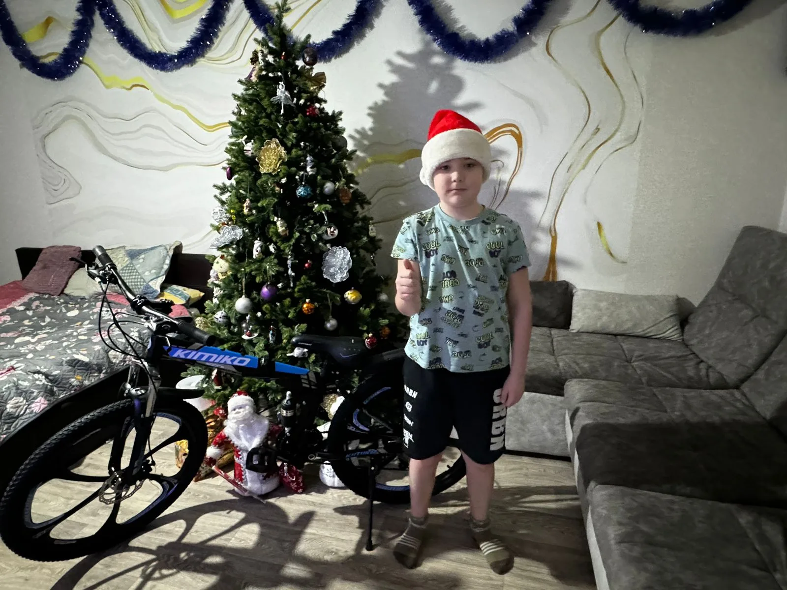 Владимир Волков исполнил новогоднее желание мальчика, подарил ему велосипед