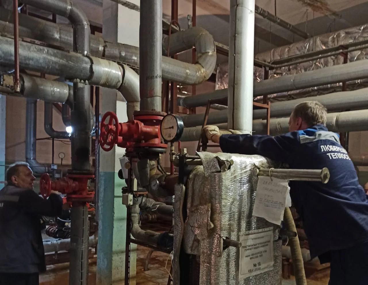 Специалисты промыли теплообменник на котельной в п. Октябрьский городского округа Люберцы