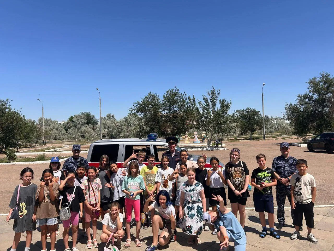 Росгвардейцы провели для школьников Люберец урок безопасности и рассказали о своей службе