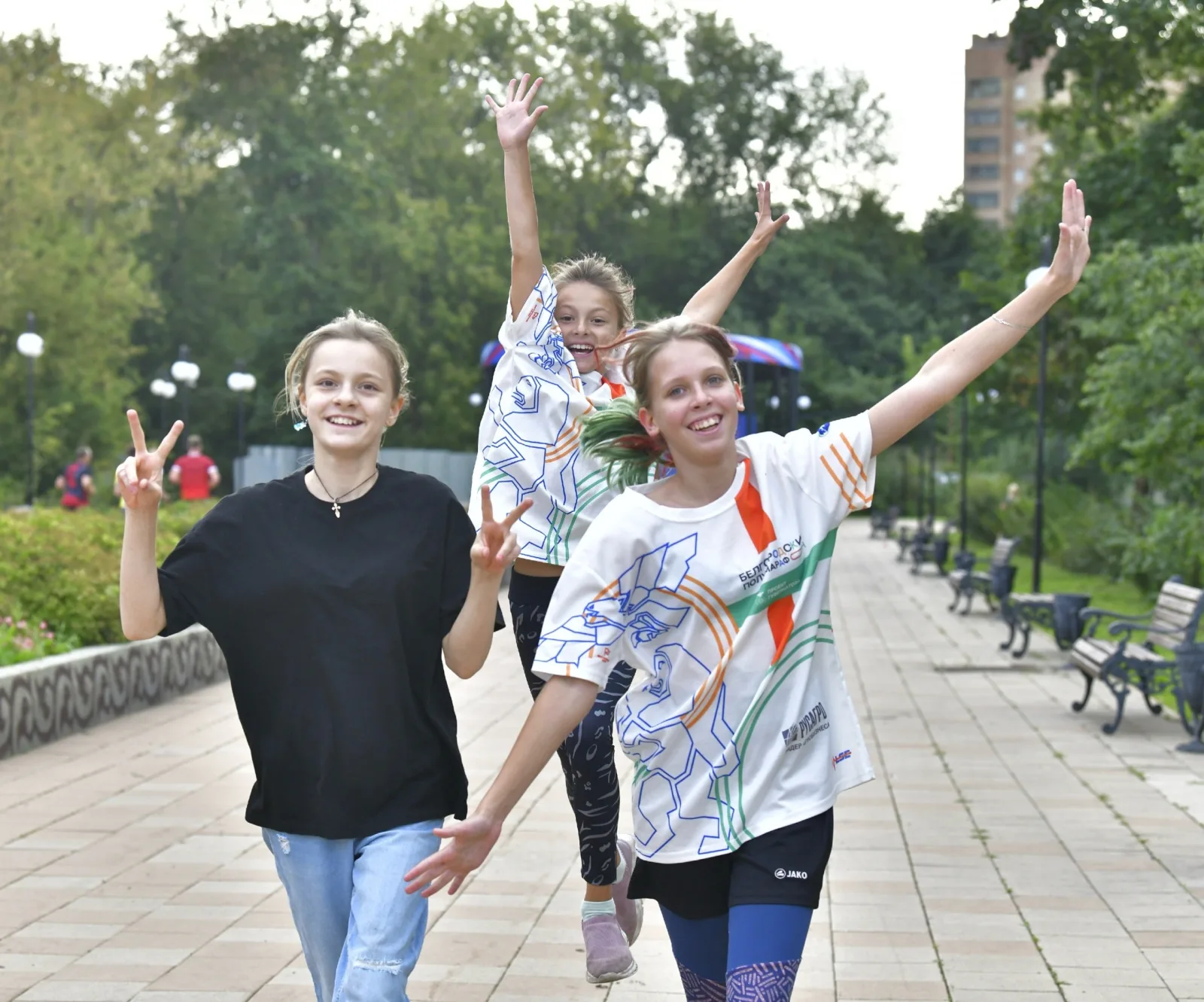 Традиционный субботний забег прошел в Центральном парке Люберец