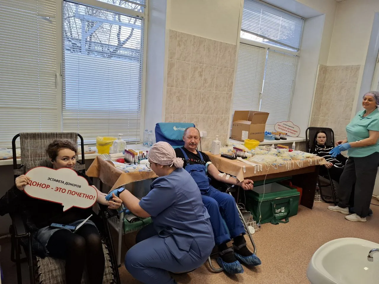 Более 23 литров крови сдали сотрудники предприятия Люберц