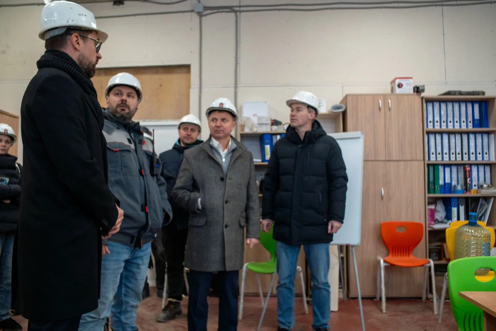 Депутат Мособлдумы Владимир Жук проверил строительство школы № 7 в Дзержинском городского округа Люберцы