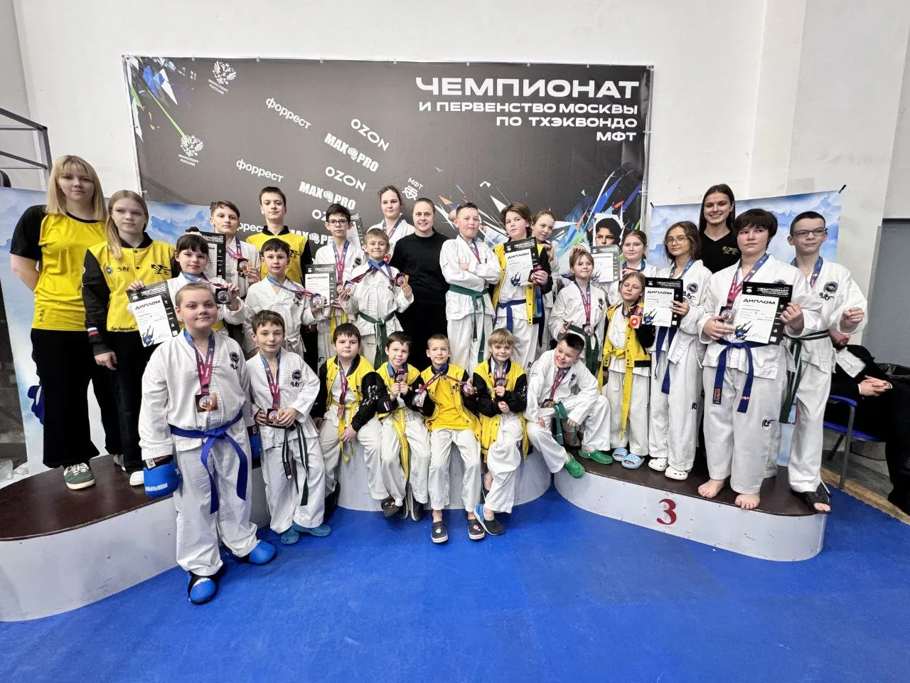 Почти 170 медалей завоевали люберецкие тхэквондисты на Чемпионате и Первенстве Москвы