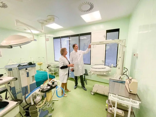 Владимир Волков проверил работу нового оборудования в роддоме Люберец