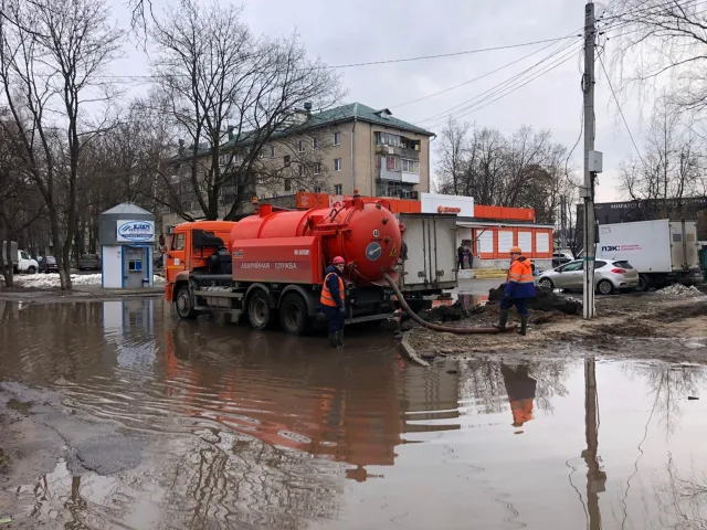 В Люберцах за неделю вывезли более 3 тысяч кубометров талых вод