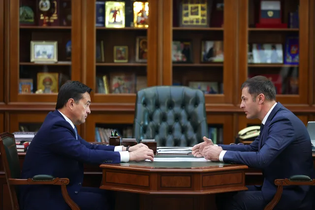 Андрей Воробьев провел рабочую встречу с главой Люберец Владимиром Волковым