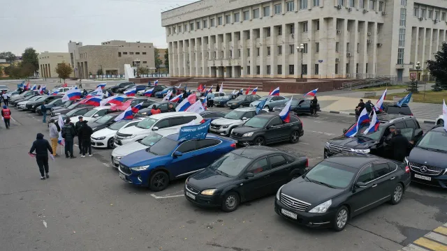 Люберцы присоединились к патриотическому автопробегу в поддержку Президента