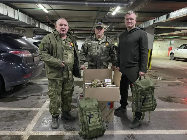 Дмитрий Дениско передал тактические аптечки в зону СВО бойцам из Люберец