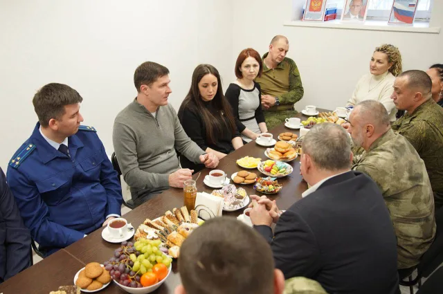 Владимир Волков встретился с участниками СВО из Люберец