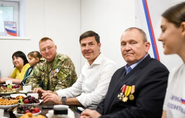 Владимир Волков встретился с семьями участников СВО Люберец