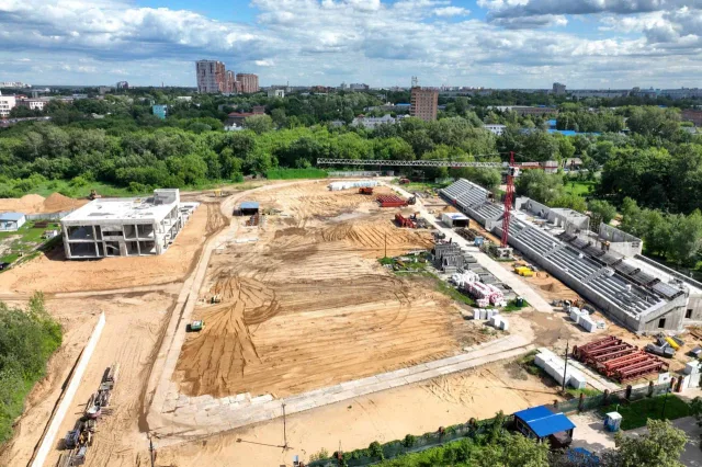 Продолжается реконструкция стадиона «Торпедо» в Люберцах