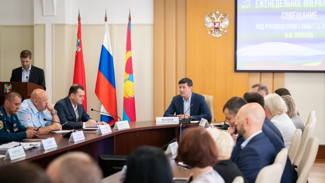 Владимир Волков провел оперативное совещание в Люберцах