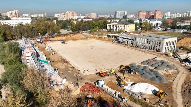 На стадионе «Торпедо» в Люберцах завершили устройство монолитных конструкций трибуны