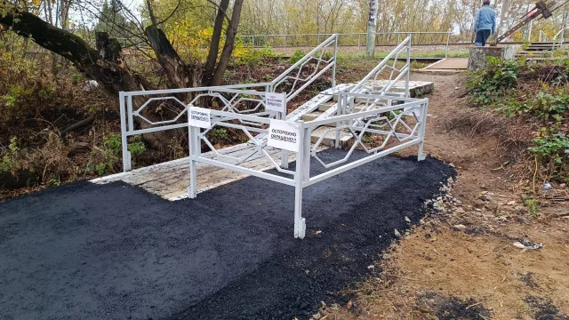 На ж/д станции в поселке Люберец заасфальтировали безопасный переход