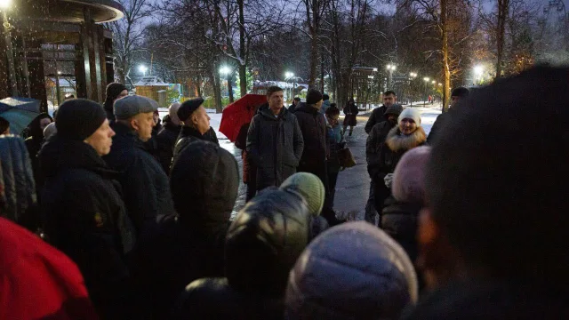 Владимир Волков на встрече с жителями Люберец обсудил реконструкцию Наташинского парка