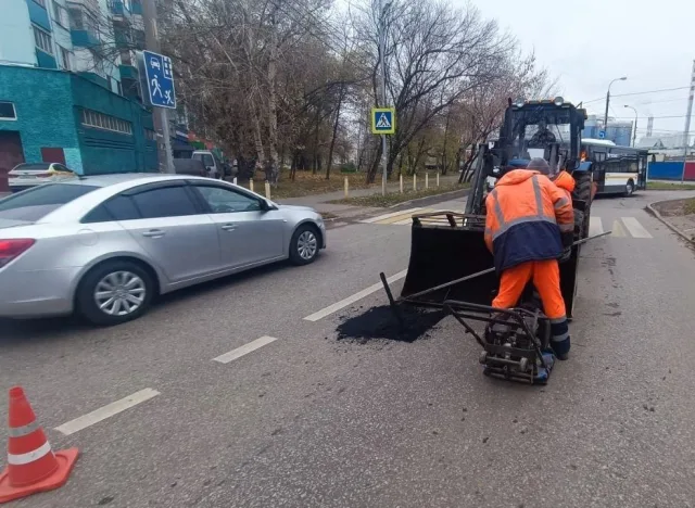 За семь месяцев в Люберцах на дорогах заделали более 11 тысяч ям