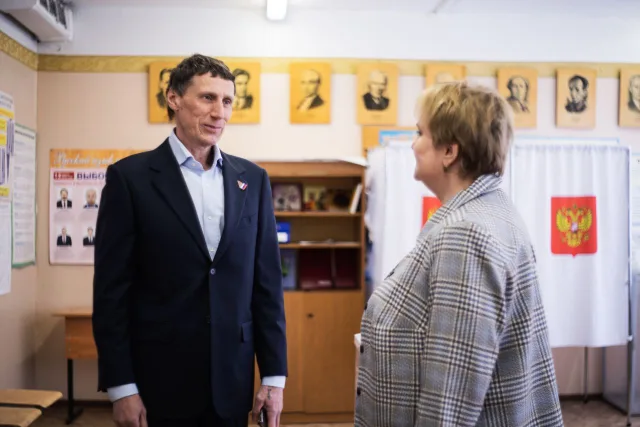 Руководитель Люберецкого отделения Ассоциации ветеранов СВО посетил избирательные участки