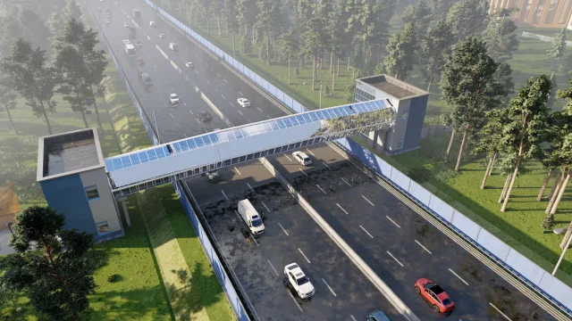 Новый надземный переход появится в поселке Люберец в 2026 году