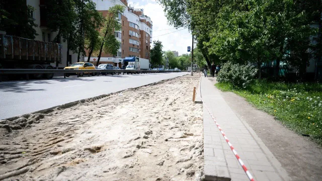 До 26 мая завершат ремонт тротуара по улице Смирновская в Люберцах
