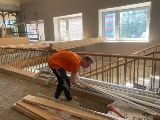 На 60% выполнены работы по ремонту ДК «Энергетик» в городском округе Люберцы