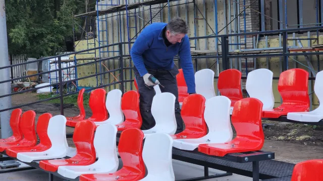 Реконструкция стадиона спортшколы началась в Люберцах