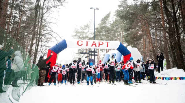 Более 500 спортсменов объединила «Люберецкая лыжня» в лесопарке «Чемпион»